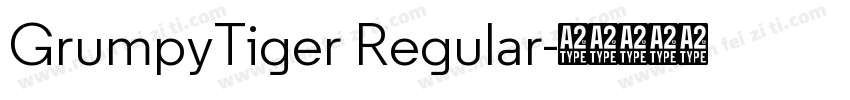 GrumpyTiger Regular字体转换